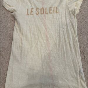 Sundry Cream Kids T-Shirt with Gold Print